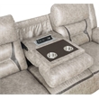 Greer Upholstered Motion Reclining Sofa Taupe