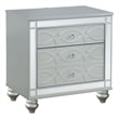 Gunnison 2-drawer Nightstand Silver Metallic