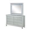 Gunnison 6-drawer Dresser Silver Metallic