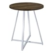 Burkhart Round 35-inch Pub Height Bistro Bar Table Brown Oak