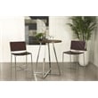 Burkhart Round 35-inch Pub Height Bistro Bar Table Brown Oak