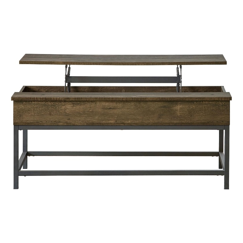 Byers Engineered Wood Lift Top Coffee Table Brown Oak
