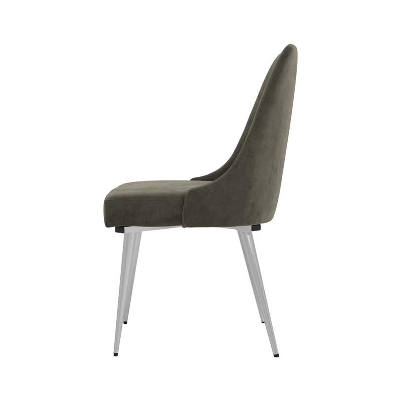 Cabianca Upholstered Dining Side Chair Grey