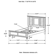 Franco Wood Eastern King Panel Bed Distressed White