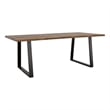 Ditman 80-inch Live Edge Dining Table Grey Sheesham