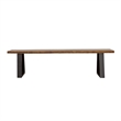 Ditman Live Edge Wood Dining Bench Grey Sheesham
