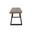 Ditman Live Edge Wood Dining Bench Grey Sheesham