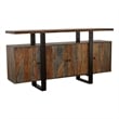 Ditman 4-door Solid Wood Sideboard Buffet Grey Sheesham