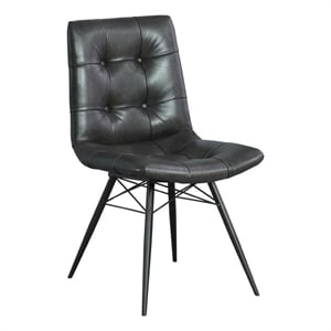 Aiken Upholstered Dining Side Chair Charcoal (Set of 4)