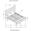 Brantford Wood Queen Storage Panel Bed Barrel Oak