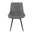 Brassie Upholstered Swivel Dining Side Chair Grey