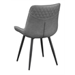Brassie Upholstered Swivel Dining Side Chair Grey