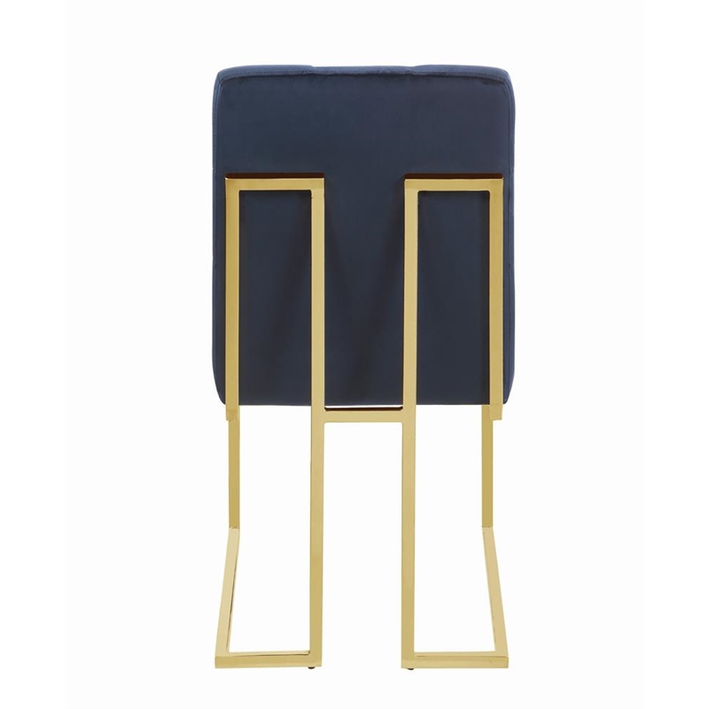Cisco Velvet Upholstered Dining Side Chair Gold