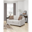 Christine Upholstered Sloped Arm Loveseat Beige