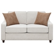Christine Upholstered Sloped Arm Loveseat Beige