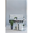Gallimore 2-door Bar Cabinet Wine Storage White High Gloss