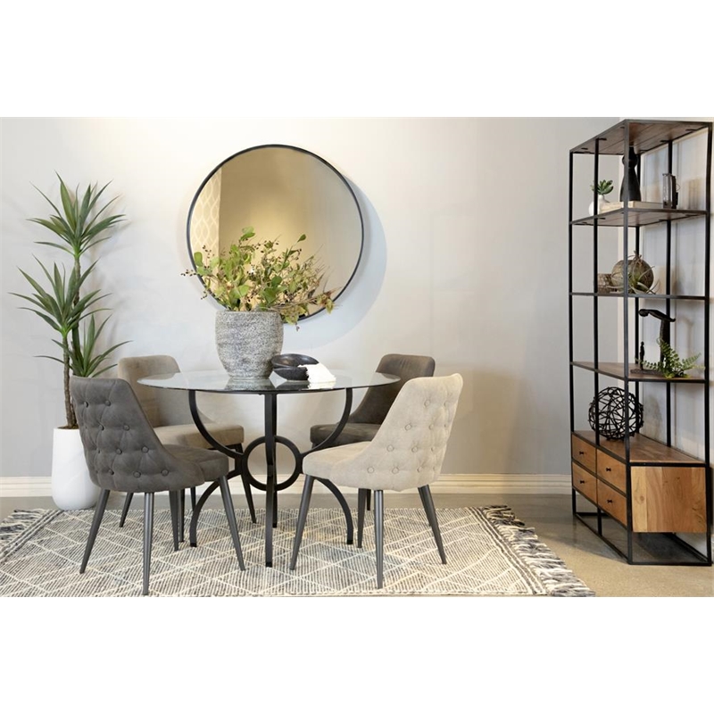 Cosmo Upholstered Dining Side Chair Light Grey