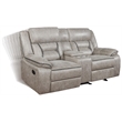 Greer Upholstered Motion Reclining Loveseat Taupe