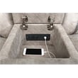 Greer Upholstered Motion Reclining Loveseat Taupe
