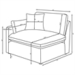 Hobson 6-piece Upholstered Modular Sectional Sofa Ivory