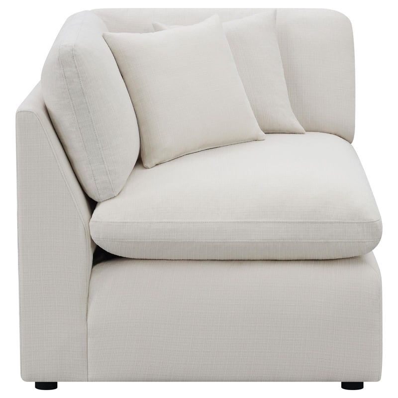 Hobson 6-piece Upholstered Modular Sectional Sofa Ivory