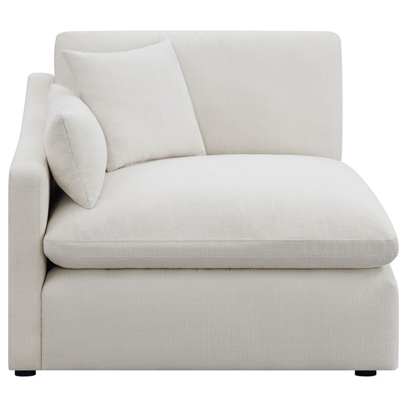 Hobson 6-piece Upholstered Modular Sectional Sofa Ivory