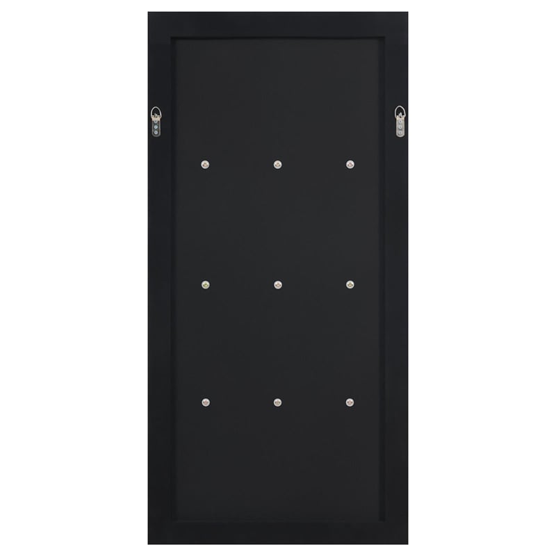 Oriel 24 x 47 Inch Rectangular 3-Shelf Wall Mirror Silver