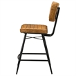 Partridge Leather Counter Chair Antique Camel