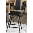 Partridge Leather Counter Chair Antique Espresso