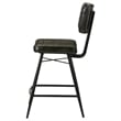 Partridge Leather Counter Chair Antique Espresso