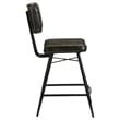 Partridge Leather Counter Chair Antique Espresso