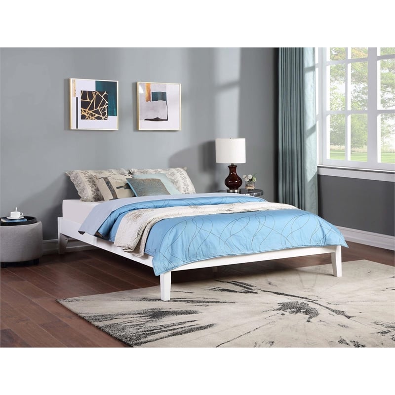 Hounslow California King Universal Platform Bed White