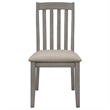 Coaster Nogales Linen-Like Upholstered Dining Side Chair in Coastal Gray