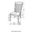 Coaster Nogales Linen-Like Upholstered Dining Side Chair in Coastal Gray
