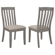 Coaster Nogales Linen-Like Upholstered Dining Side Chair in Coastal Gray