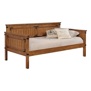 Coaster Oakdale Farmhouse Solid Wood Twin Daybed in Brown Finish