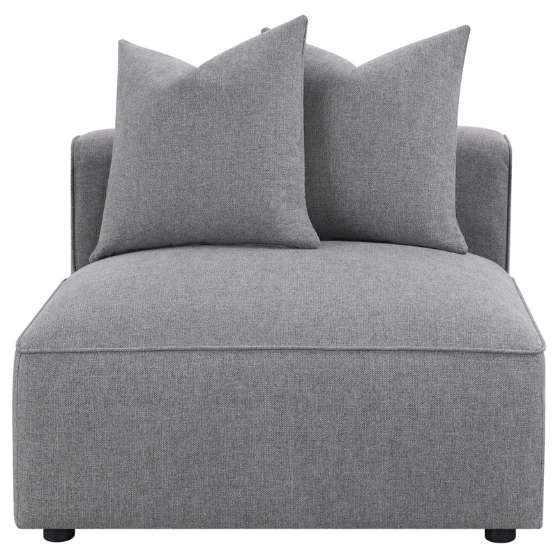 Jennifer 6-piece Upholstered Modular Sectional Grey