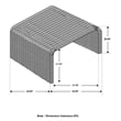 Cahya Square Woven Rattan End Table Natural