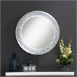 Coaster Lixue Modern Glass Round Wall Mirror with LED Lighting Silver ...