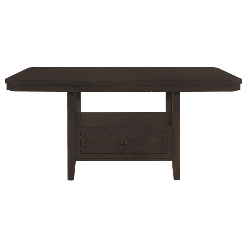 Coaster Prentiss Wood Counter Height Table with Butterfly Leaf in Cappuccino