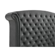 Melody Upholstered California King Wingback Bed Grey