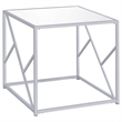 Coaster Provins 3-piece Metal Occasional Table Set Clear Mirror and Chrome