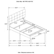 Mapes Upholstered Queen Panel Bed Charcoal