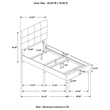 Mapes Upholstered Twin Panel Bed Charcoal