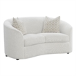 Rainn Boucle Upholstered Sloped Arm Loveseat Latte