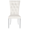 Kerwin Velvet Upholstered Dining Side Chair White