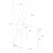 Kerwin Velvet Upholstered Dining Side Chair Grey