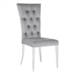 Kerwin Velvet Upholstered Dining Side Chair Grey