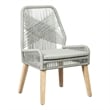 Nakia Woven Rope Dining Side Chairs Grey