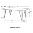Neve 80-inch Live Edge Dining Table Grey Sheesham